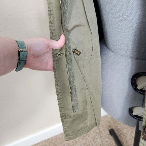 Joie NWT Olive Green Jenita Utility Jacket Size L NWT - Picture 16 of 16